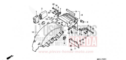 REAR FENDER (CBR1000FK) CBR1000FK de 1989